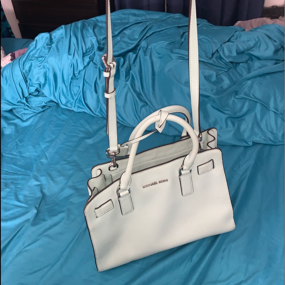 Michael Kors Bag East West Dillon Leather Satchel - Picture 5 of 6